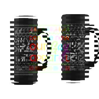 Gay Christmas LGBT Don We Now Our Gay Apparel Rainbow Graphic Print Coffee Mug - Monsterry