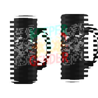 Gingerbread Gender Reveal Keeper Of The Gender Christmas Coffee Mug - Seseable