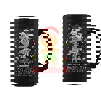 Gingerbread Grandma Buffalo Plaid Christmas Shirt Mama Graphic Print Coffee Mug - Monsterry