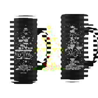 Glasses Of Margarita Christmas Tree Lights Ornaments Xmas Graphic Print Coffee Mug - Monsterry