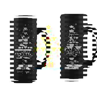 Glasses Of Margarita Christmas Tree Lights Ornaments Xmas Graphic Print Coffee Mug - Monsterry
