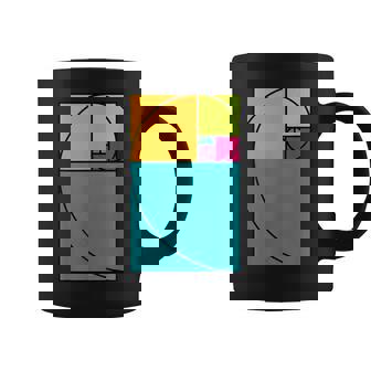 Golden Cut Nature Science Maths Art Teacher Graphic Print Coffee Mug - Monsterry