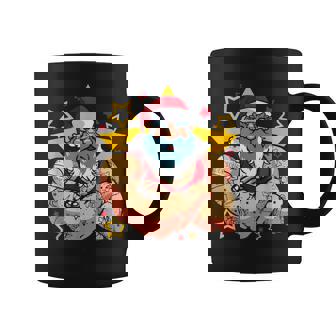 Gym Santa With Tattoo's Graphic Print Coffee Mug - Monsterry