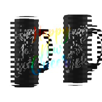 Happy New Year Eve Queer Gay LGBT Years LGBTQ Tank Top Graphic Print Coffee Mug - Monsterry