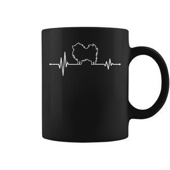 Heartbeat Spitz Zwergspitz Pomeranian Dog Ecg Tassen - Geschenkecke