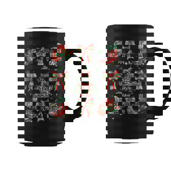 Howdy Christmas Coquette Bow Cowgirl Boots Western Xmas Coffee Mug | Mazezy
