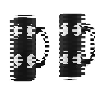 Human Dice Number 4 Group Matching Halloween Costume Family Graphic Print Coffee Mug - Monsterry