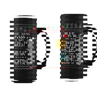 I'm Just A Chill Guy Who Likes Christmas Fun Ugly Sweater Coffee Mug | Mazezy