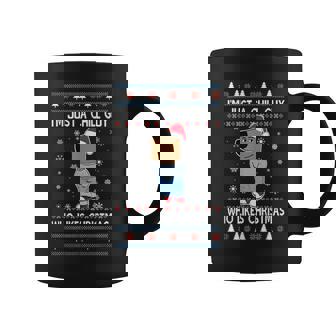 I'm Just A Chill Guy Who Likes Christmas Ugly Sweater Coffee Mug | Mazezy