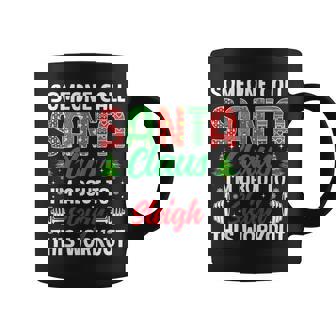 I'm About To Sleigh This Workout Christmas Gym Barbell Coffee Mug | Seseable UK