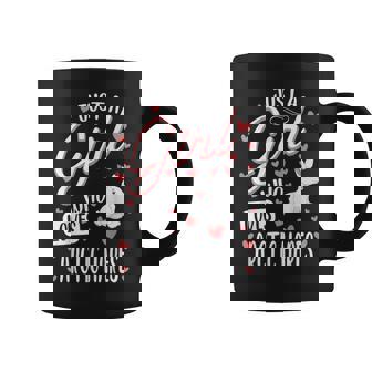 Just A Girl Who Loves Arctic Hares Graphic Print Coffee Mug - Monsterry