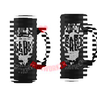 I Love My Bearded Ironworker Wife GF Union Metal Workers Graphic Print Coffee Mug - Monsterry