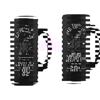 I Love To Cook With Wine T Shirt For A Chef Or Cook Graphic Print Coffee Mug - Monsterry