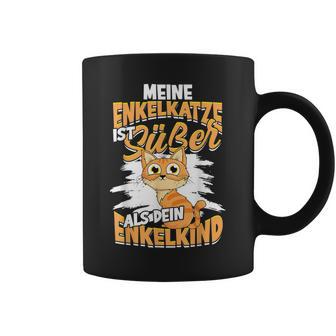 Meine Enkelkatze Ist Süßer Als Dein Enkelkind Katzen Oma Opa Tassen - Geschenkecke