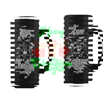 Merry Christmas Mulled Wine Booth Christmas Glow Wine Tank Top Graphic Print Coffee Mug - Monsterry