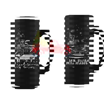 Merry Christmas Red Truck Family Matching Christmas Pajama Coffee Mug | Mazezy