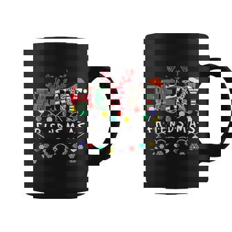 Merry Friendsmas Plaid Leopard Friends Merry Christmas Coffee Mug - Thegiftio UK