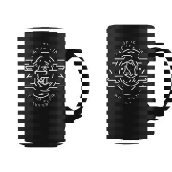 Minimalist Polyhedral D20 Dice Set Retro Nerdy Graphic Print Coffee Mug - Monsterry