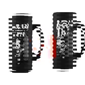 Muay Thai Cat Meow Thai Thai Boxing For Youth Muay Thai Coffee Mug - Monsterry