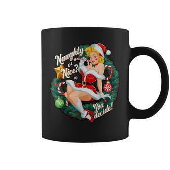 Naughty Or Nice Du Entscheide Pinup Tassen - Geschenkecke