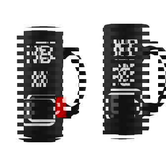 I Need Rice Eat Cooking Asian Food Rice Graphic Print Coffee Mug - Monsterry