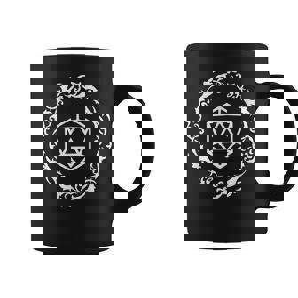 Nerdy Magical Polyhedral D20 Dice Minimalist Geeky Graphic Print Coffee Mug - Monsterry
