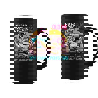 New Year Old Me Why Change Perfection Humor Cat Graphic Print Coffee Mug - Monsterry