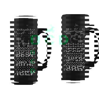 OCD Obsessive Christmas Disorder Christmas Graphic Print Coffee Mug - Monsterry