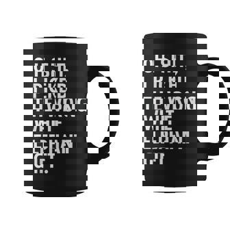 Oh Shit I Picked The Wrong White Elephant Elephant Day Coffee Mug - Thegiftio UK