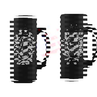 Patriotic Pickleball USA Flag Inlay With Peace Wreath Tank Top Graphic Print Coffee Mug - Monsterry