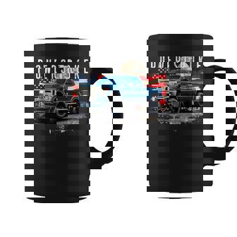 Powerstroke Patriotic Truck American Flag 67L Diesel Truck Coffee Mug - Thegiftio UK