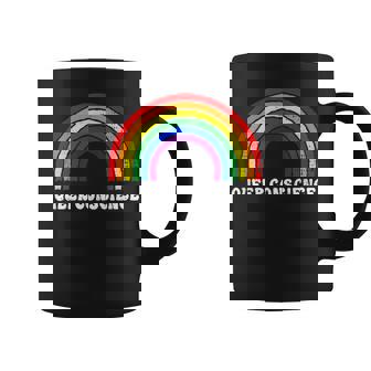 Queer Conscience Rainbow Gender Neutral Pride Androgyny Graphic Print Coffee Mug - Monsterry
