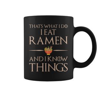 Ramen Das Ist Was Ich Esse Und Weiß Dinge German Tassen - Geschenkecke