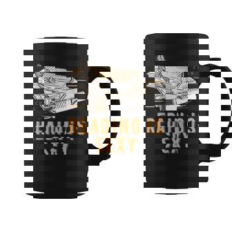 Reading Is Sexy Bookworm Humor Book Lover Literature Graphic Print Coffee Mug - Monsterry