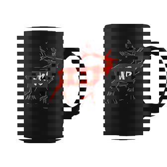 Red Plaid Mrs Buffalo Matching Married Wife Reindeer Bride Graphic Print Coffee Mug - Monsterry