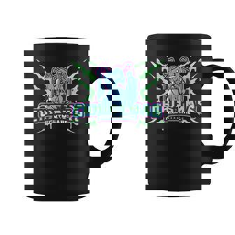 Retro 90s Creepy Snowman Illustration Christmas Nightmare Graphic Print Coffee Mug - Monsterry