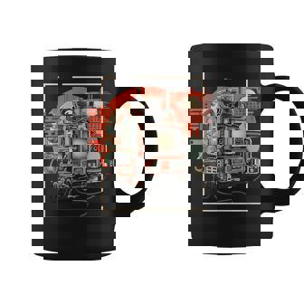 Retro Tech Stack 80s 90s Nostalgia Analog TV Cameras Graphic Print Coffee Mug - Monsterry