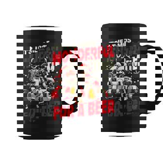 Retro It The Most Wonderful Time For A Beer Santa Xmas Coffee Mug | Mazezy