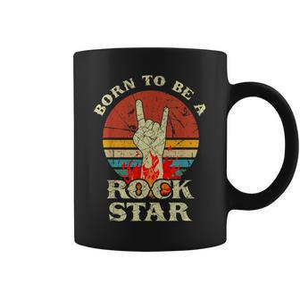 To Be Rockstar Heavy Metal Hand Hornintage Retro Born Tassen - Geschenkecke