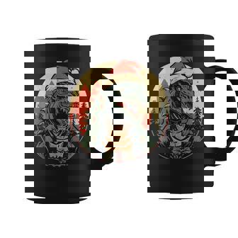 Santazilla Japanese Monster Kaiju Dinosaur Christmas Coffee Mug - Thegiftio