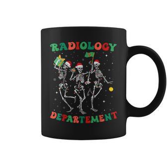Skeleton Radiology Department Radiologist Christmas Graphic Print Coffee Mug - Monsterry
