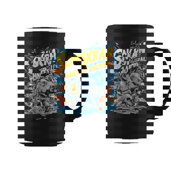 Songkran Thailand Festival Water Battle Elephant Graphic Print Coffee Mug - Monsterry