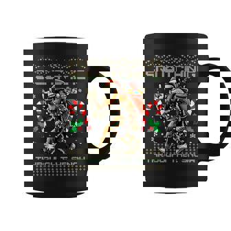Squatching Through The Snow Squatch Rock Bigfoot Christmas Coffee Mug - Thegiftio
