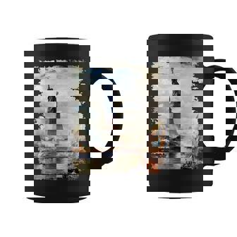 Statue Of Liberty Crown Torch Vintage USA Immigrants Premium Graphic Print Coffee Mug - Monsterry
