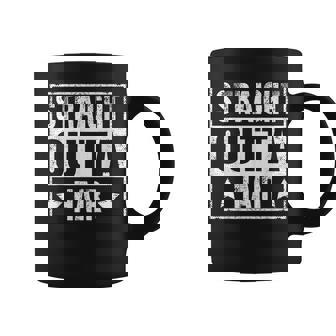 Straight Outta Hair Hair Loss No Hair Baldness & Hairless Coffee Mug - Thegiftio UK