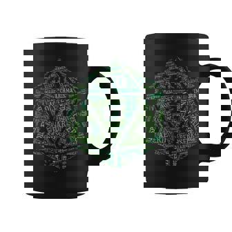 Tabletop Roleplay Adventure D20 Word Art Dice T-Shirt Graphic Print Coffee Mug - Monsterry