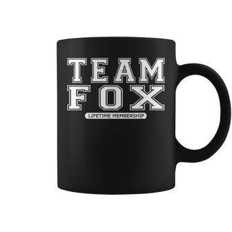 Team Fox Familienmitglied Nachname Reunion Crew Mitglied Geschenk Tassen - Geschenkecke