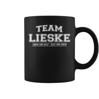 Team Lieske Stolze Familie Nachname Geschenk Tassen - Geschenkecke