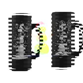 Tennis Snowman Tennis Player Santa Hat Christmas Coffee Mug - Thegiftio