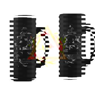 Therian Symbol With Flowers Inclusion Graphic Print Coffee Mug - Monsterry